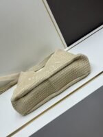 Prada Bags Batch 270 New Model This Series Prada's Main Focus the Entire Season.This product designed imported raffia very handcrafted.Each bag expertly woven by hand professional techniques, lightweight spacious, perfect for summer style. It looks beautiful with various outfits is so perfect. Hurry up and get it! Model: 2386, Size: 33 x 26cm - Image 4