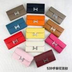 Hermes Bags Hermes Constance Chain Crossbody Bag p155 Model: 539-1 Palm Print Silver Buckle Size: 22*11cm Made of Empson cowhide, it feels soft comfortable. Exquisite elegant, with smooth straight edges. It has two bill inside, one zipper pocket, and 12 card slots for super large capacity, which can hold phone. Can be worn crossbody an underarm bag, chain length 120cm, detachable as a wallet or clutch, multi-use bag - Image 9