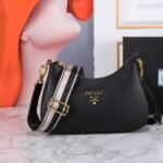 Prada Bags 250 Return 1BH193 This model is made of imported deerskin pattern features an interchangeable adjustable long shoulder strap design.The fabric ribbon cowhide match perfectly; it's versatile for different occasions outfits. It has a large capacity feels super soft. Hurry up and get it! Length 24x Height 18x Bottom 6cm